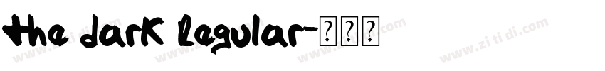 the dark Regular字体转换 the dark Regular字体转换